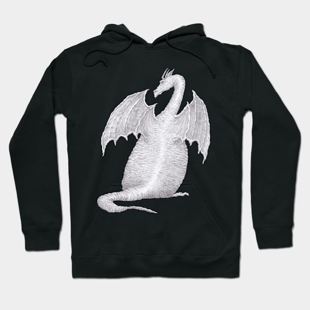 Dragon, pencil drawing Hoodie by LucyDreams